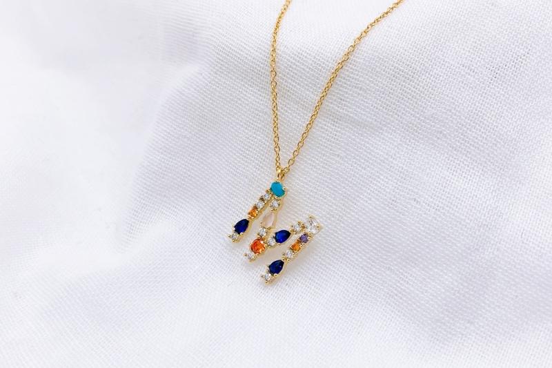 [Ozel] Sensual Glossy Brass Cubic Necklace