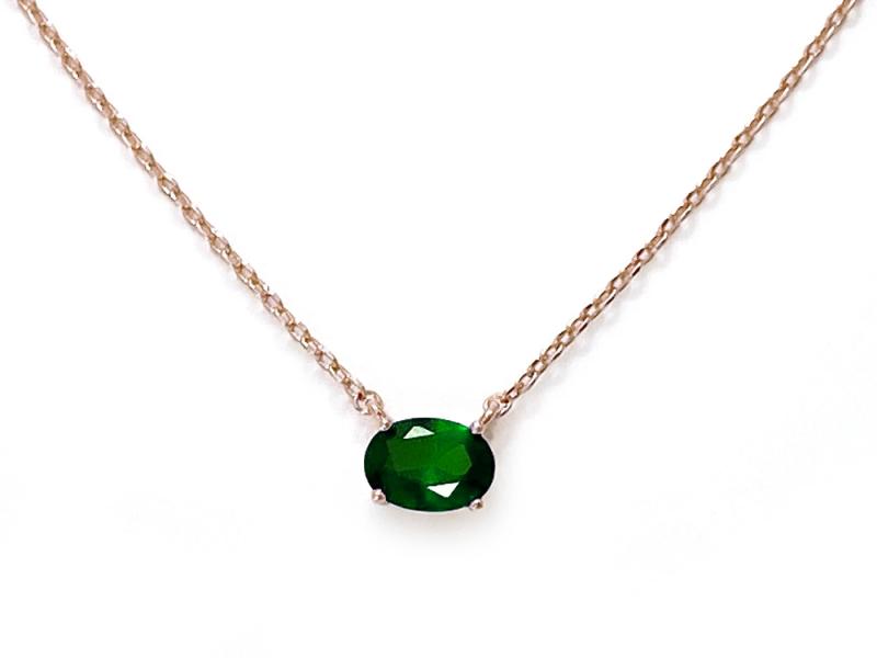 [Ozel] Shiny BRASS Glass Necklace