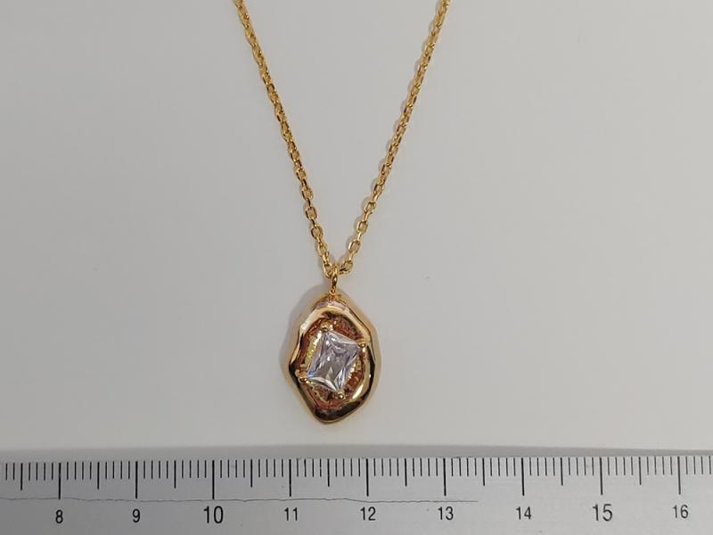 [Ozel] BRASS Cubic Zirconia Necklace