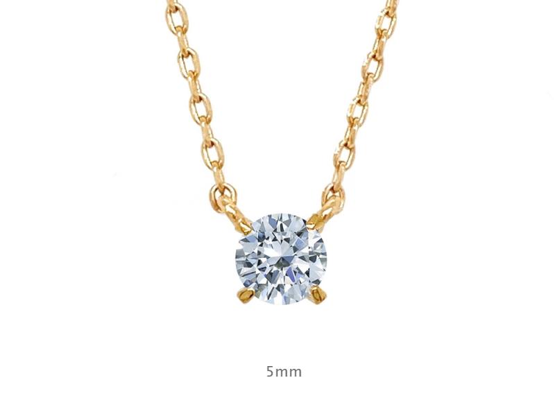 [Ozel] Shiny BRASS Cubic Zirconia Necklace