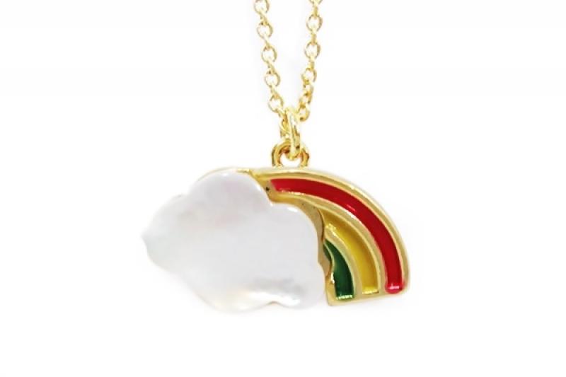 [Ozel] Chic accent brass necklace