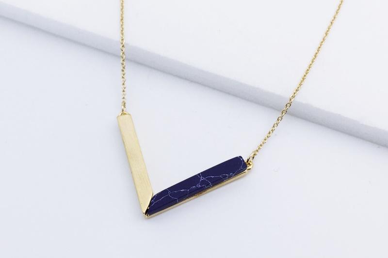 [Ozel] Unique Mood Howlite Gemstone Necklace