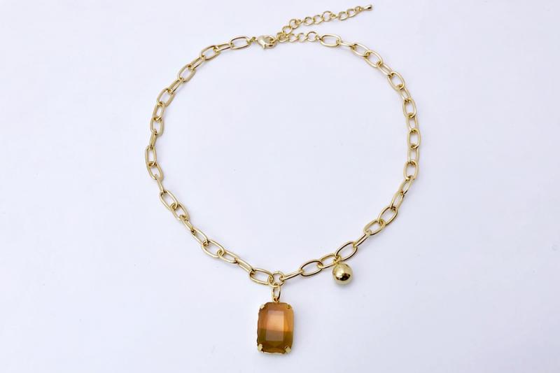[Ozel] Casual Mood Glass Necklace [