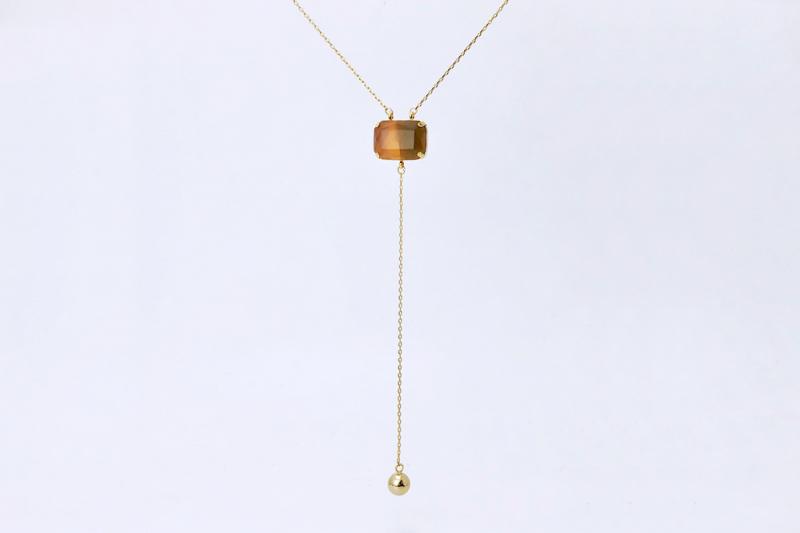 [Ozel] Modern Classic Glass Necklace