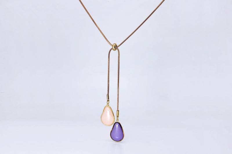 [Ozel] Delicate Fit Epoxy Necklace