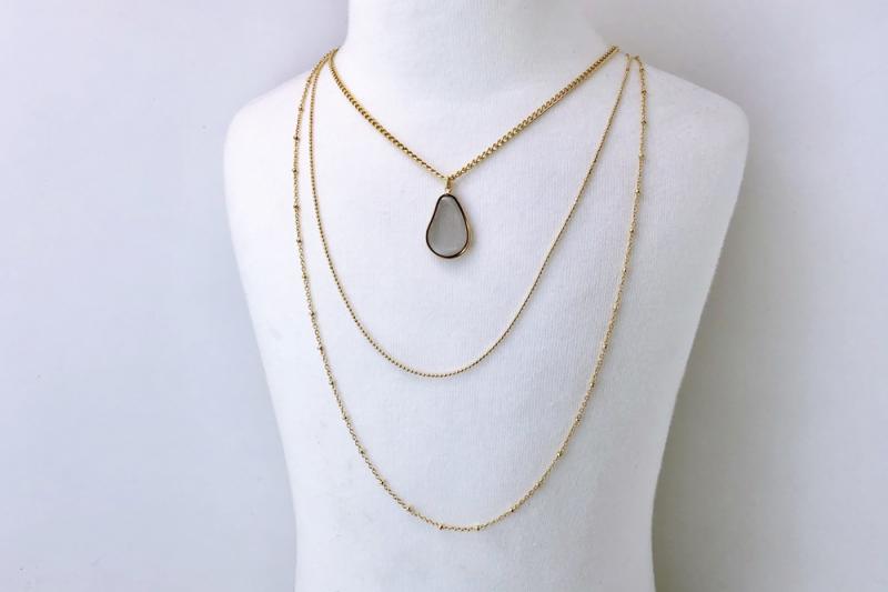 [Ozel] Vintage Vibe Epoxy Necklace