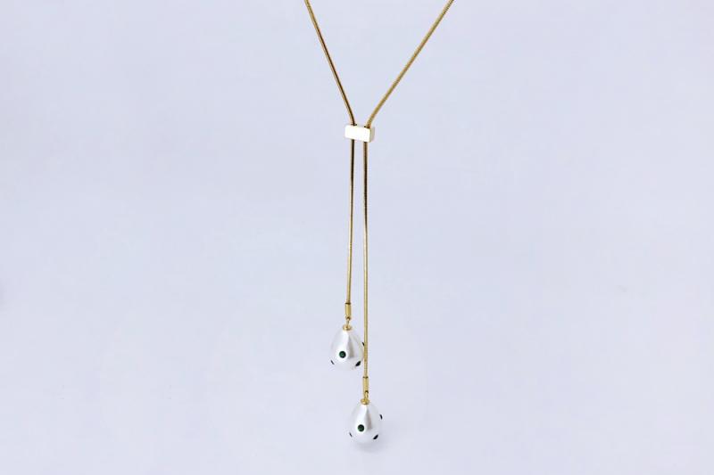 [Ozel] Delicate Fit Pearl Necklace