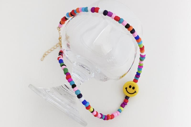 [Ozel] Point Look Bead Necklace
