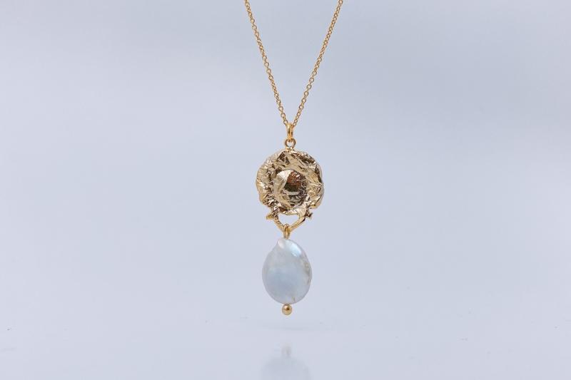 [Ozel] Chic Point Pearl Necklace