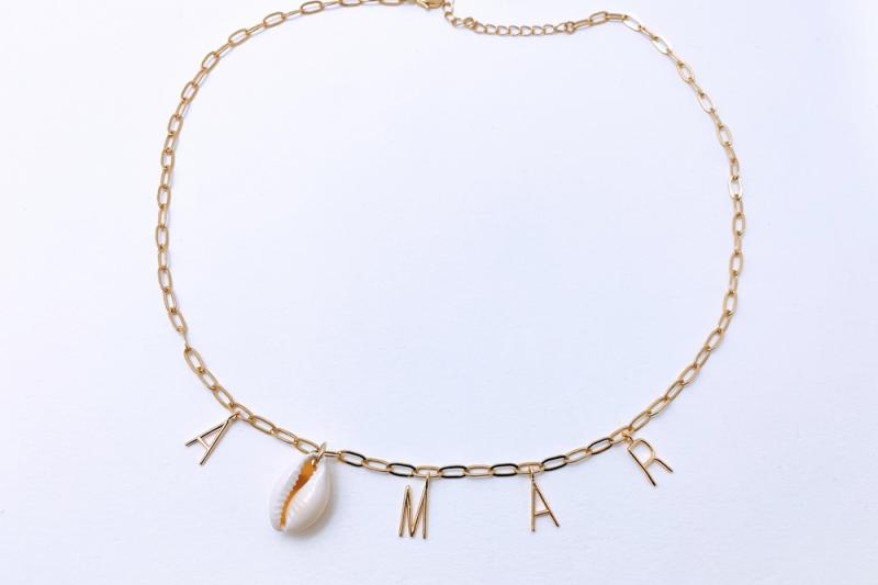 [Ozel] Vintage Vibe Glossy Brass Necklace