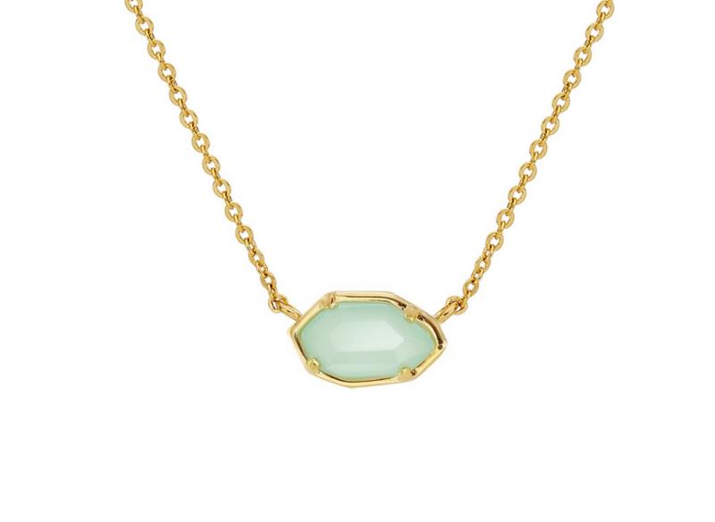 [Ozel] Shiny BRASS Glass Necklace