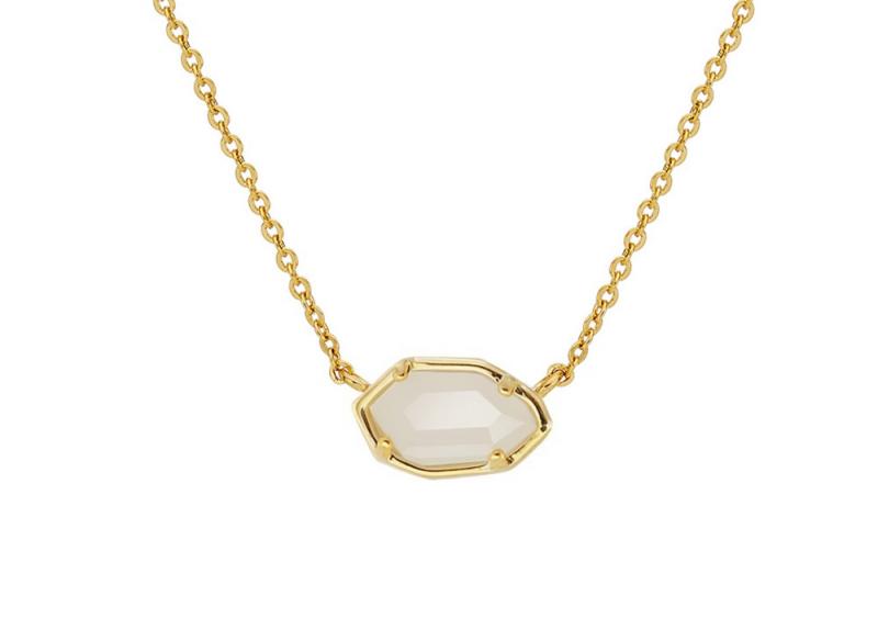 [Ozel] Shiny BRASS Glass Necklace