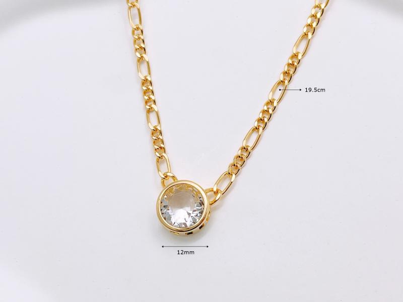 [오젤] 페미닌 유광 신주 글라스 목걸이
