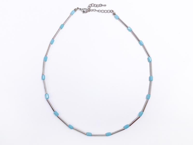 [Ozel] Shiny BRASS/ACRYLIC Necklace