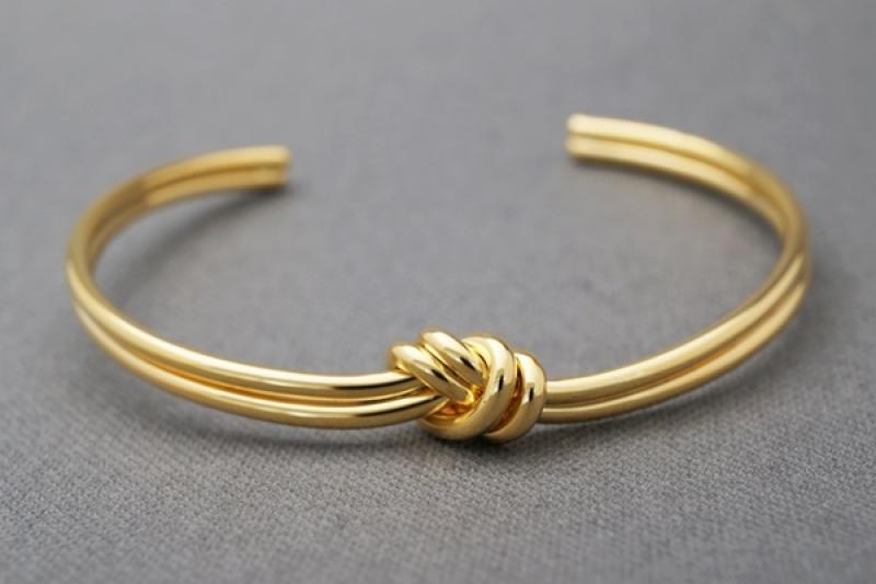 [오젤] 페미닌 유광 신주 팔찌