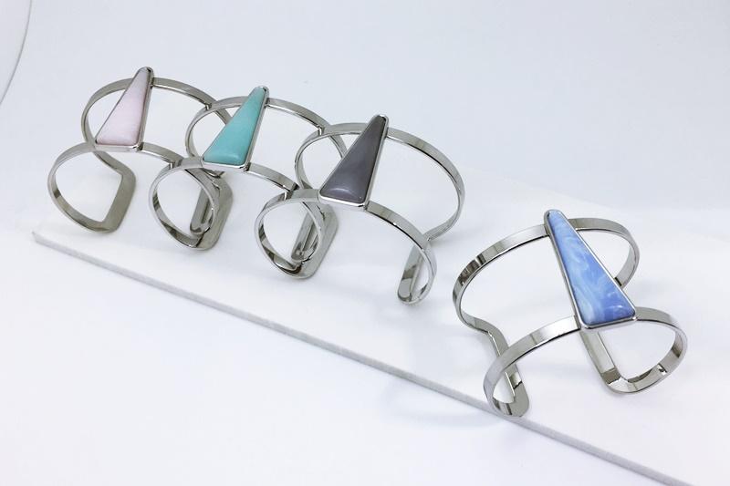 [Ozel] Statement Look Glossy Brass Zinc Alloy Bracelet
