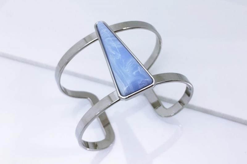 [Ozel] Sophisticated Glossy Brass Zinc Alloy Bracelet