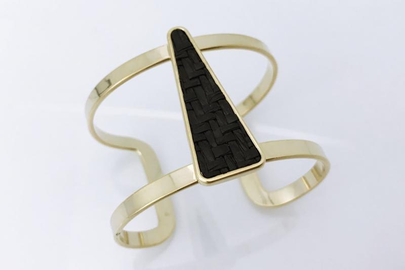 [Ozel] Sensual Glossy Brass Zinc Alloy Bracelet
