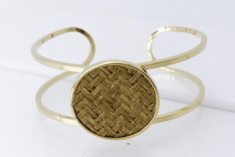 [Ozel] Girlfriend Gift Glossy Brass Bracelet