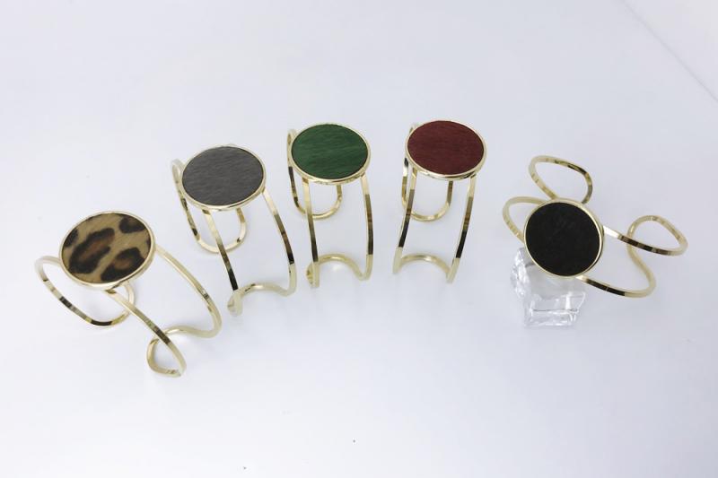 [Ozel] Unique Mood Glossy Brass Bracelet