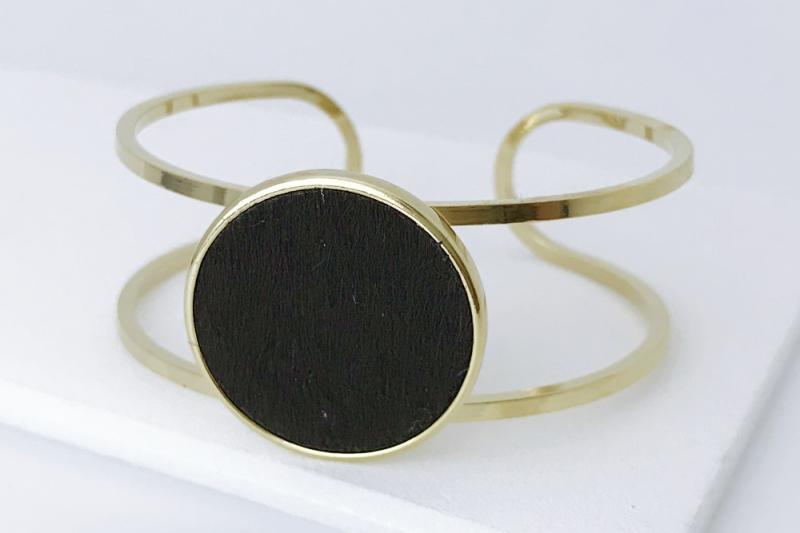 [Ozel] Romantic Mood Glossy Brass Bracelet