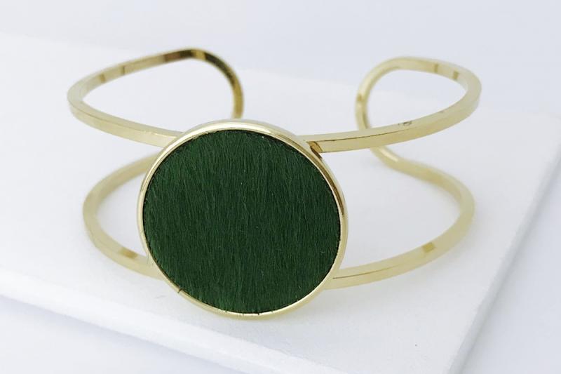 Ring [Ozel] Layered Glossy Brass Bracelet