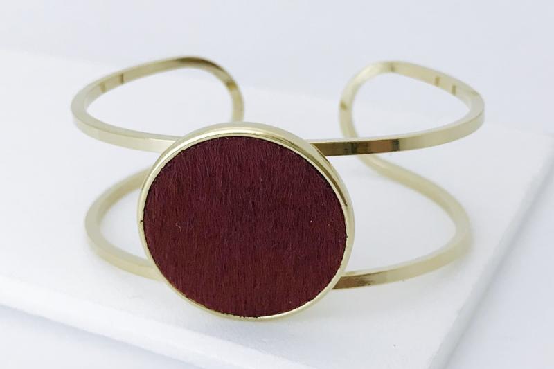 [Ozel] Modern Classic Glossy Brass Bracelet