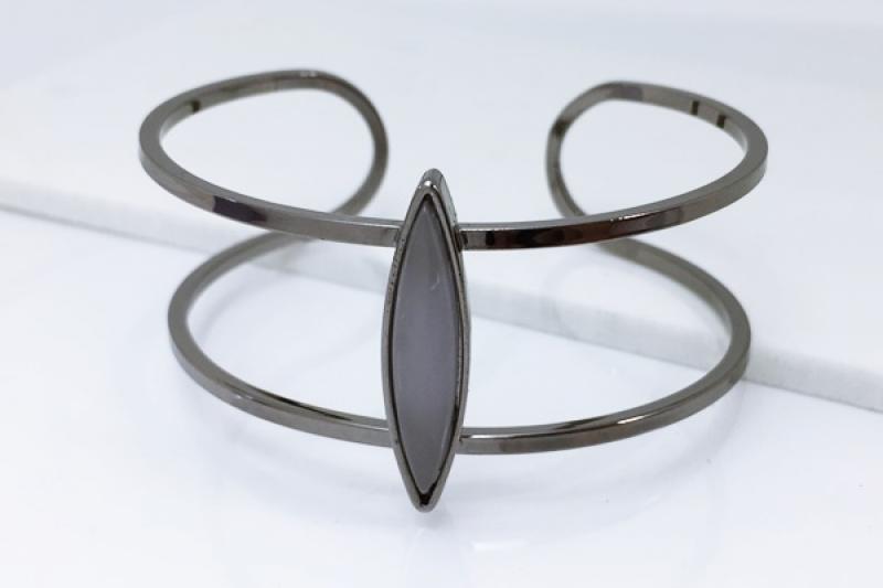 [Ozel] Delicate Fit Glossy Brass Bracelet