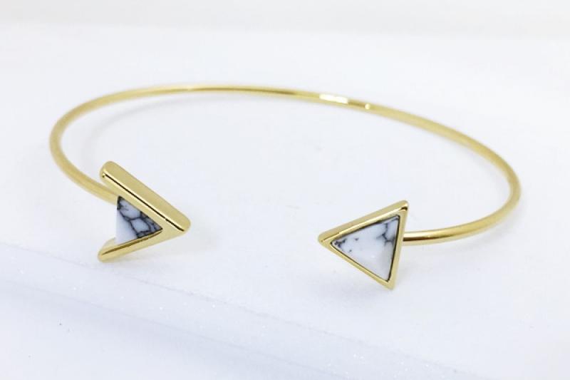 [오젤] 여친선물 유광 하울라이트 원석 신주 팔찌