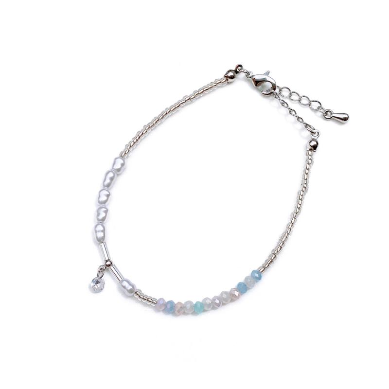 [Ozel] Shiny ACRYLIC Cubic Zirconia/Glass Bracelet