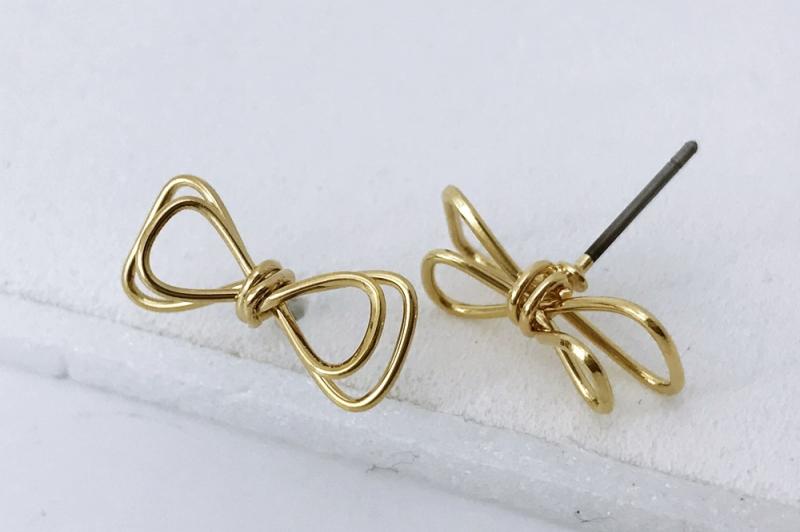[Ozel] Shiny BRASS Earring