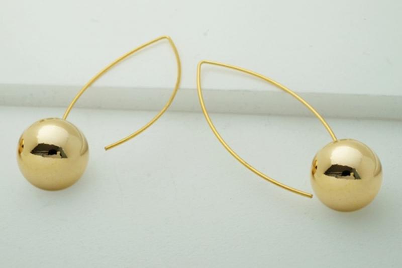 [Ozel] Shiny BRASS Earring