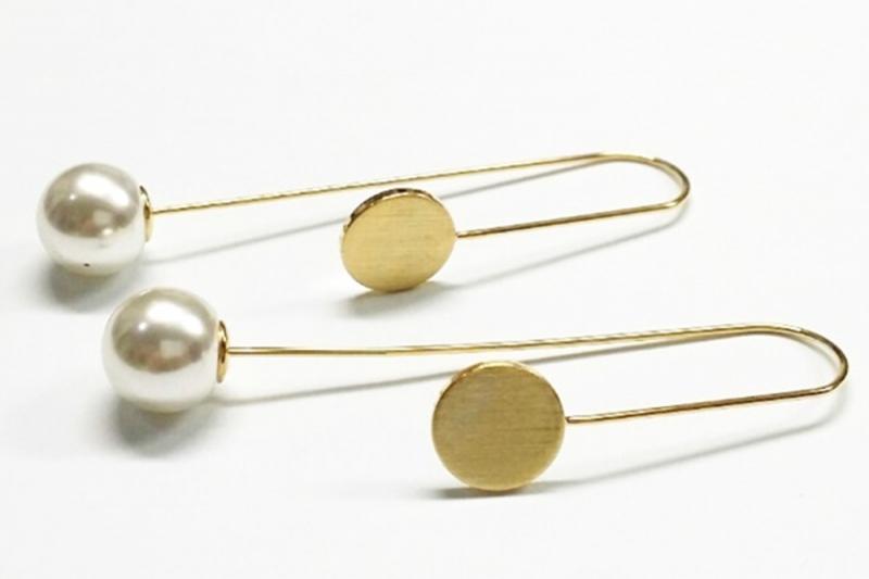 [오젤] 하객룩 무광 신주 진주 귀걸이