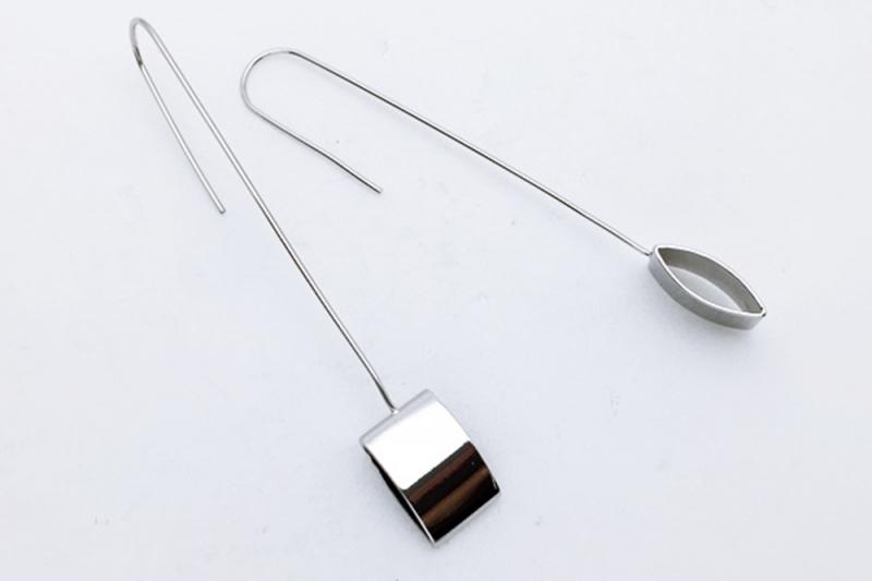 [Ozel] Sophisticated Glossy Brass Earrings