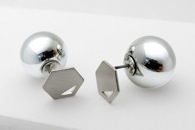 [Ozel] Matte BRASS Earring