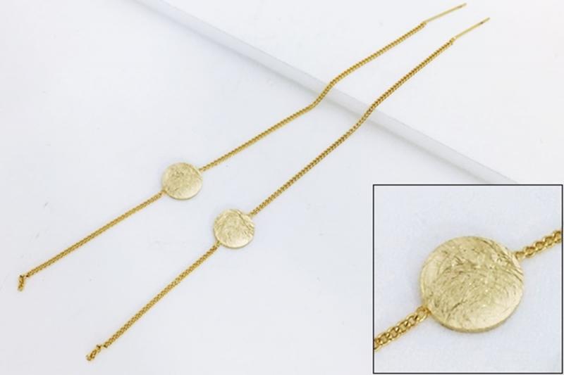 [Ozel] Curved BRASS Earring