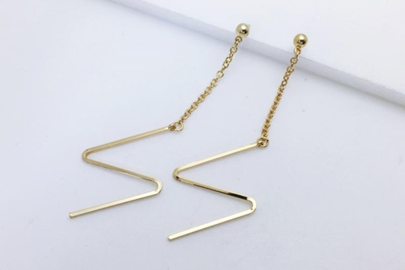 [Ozel] Shiny BRASS Earring