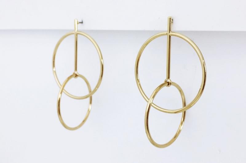 [Ozel] Shiny BRASS Earring