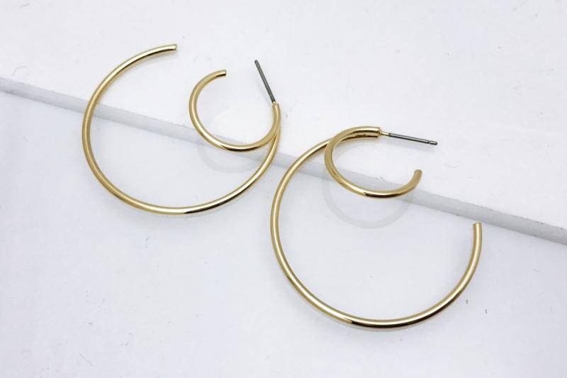 [Ozel] Shiny BRASS Earring