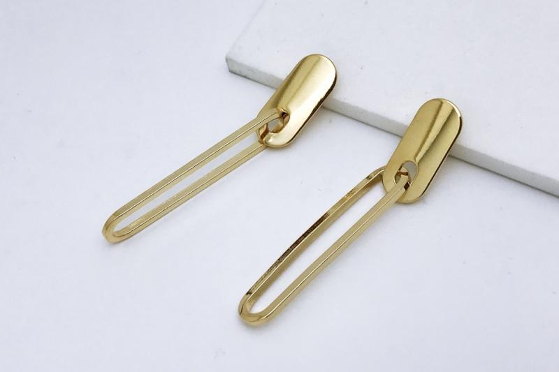 [Ozel] Shiny BRASS Earring