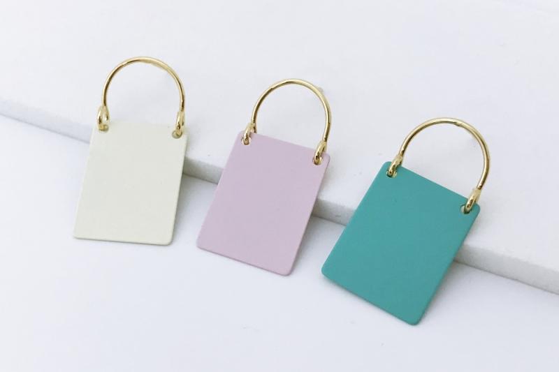 [Ozel] Romantic Mood Glossy Brass Earrings