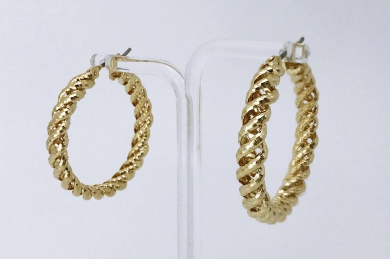 [Ozel] Shiny BRASS Earring
