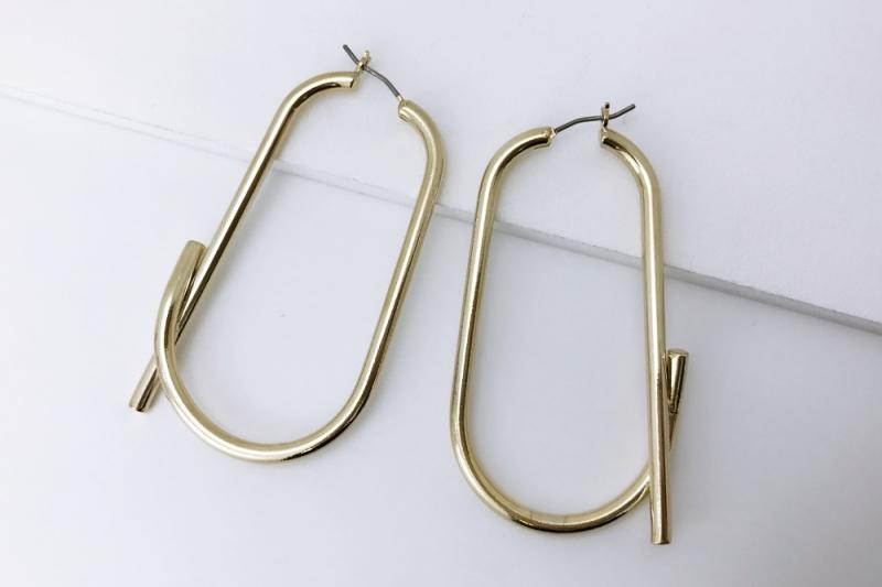 [Ozel] Shiny BRASS Earring