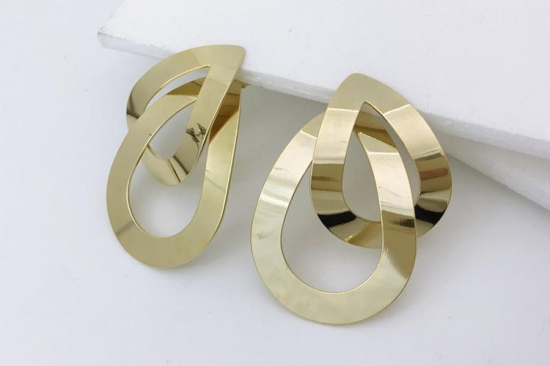 [Ozel] Shiny BRASS Earring