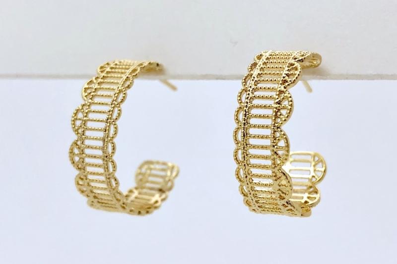 [Ozel] Shiny BRASS Earring