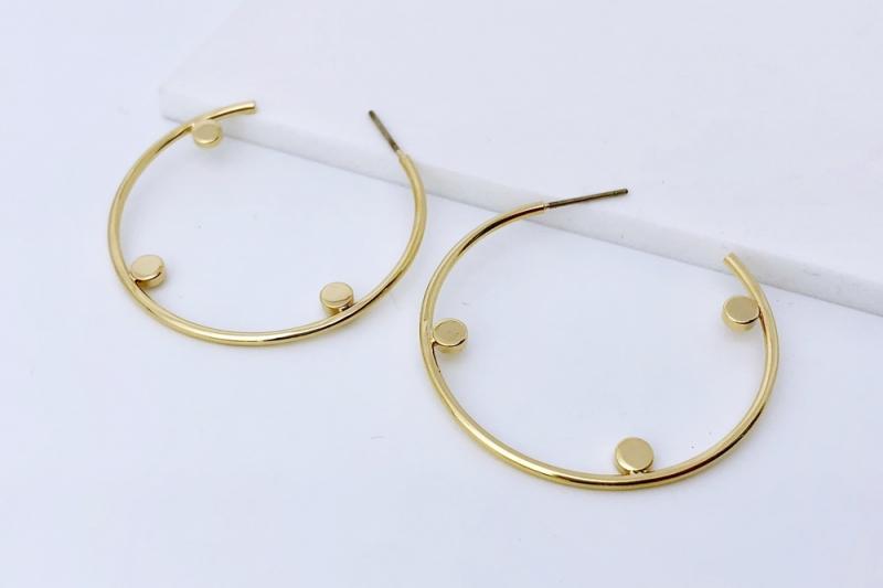 [Ozel] Shiny BRASS Earring