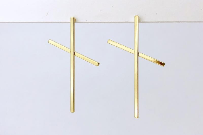 [Ozel] Shiny BRASS Earring