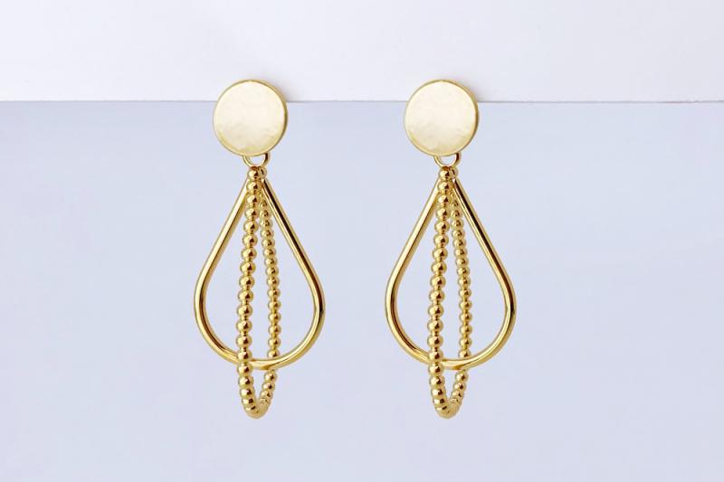 [오젤] 여리여리핏 유광 신주 귀걸이