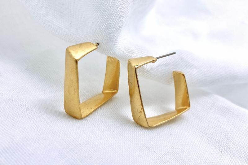 [Ozel] Shiny BRASS Earring