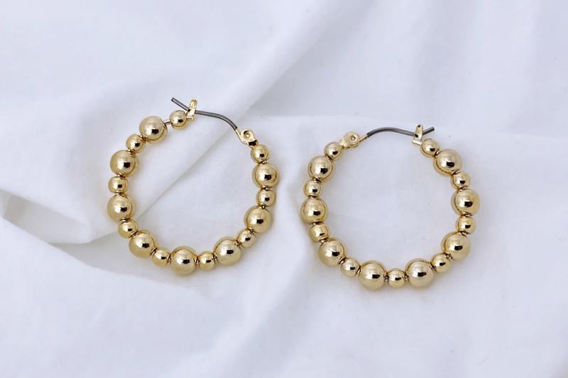[Ozel] Trendy Glossy Brass Earrings